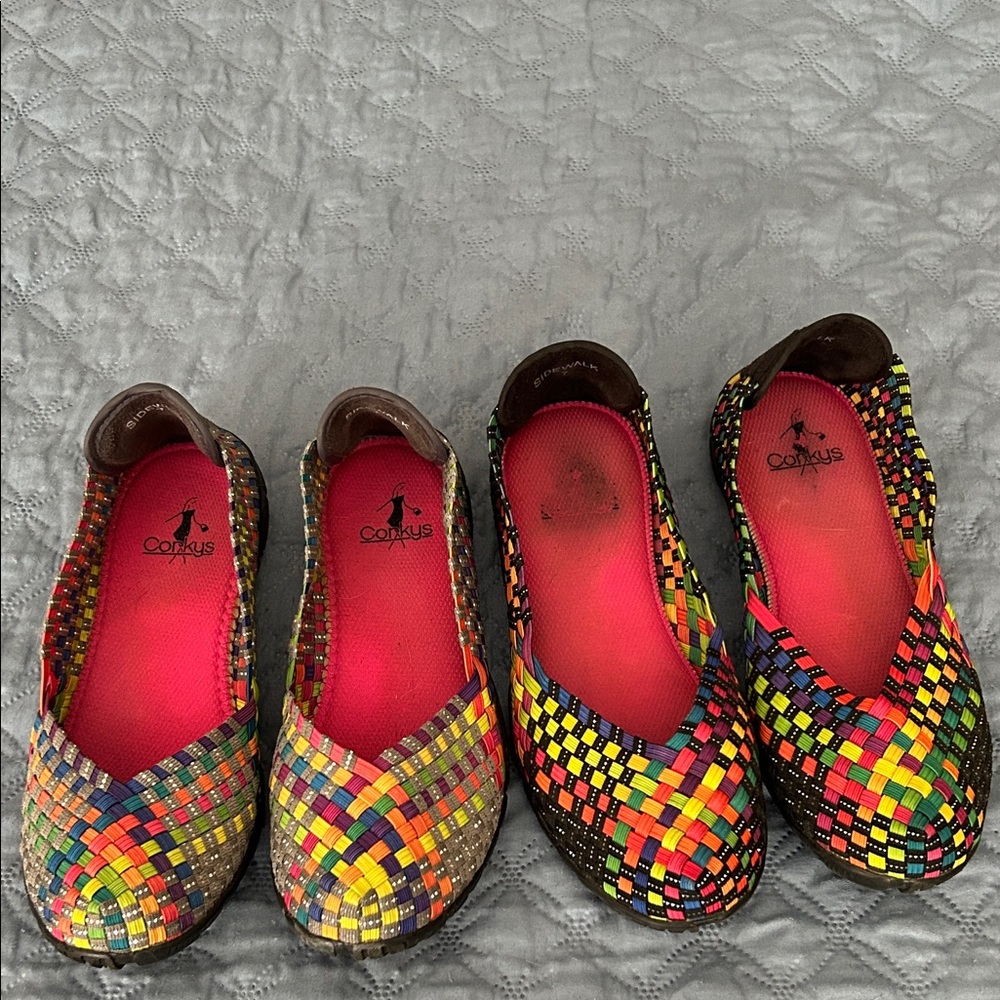 Colorful Woven Flats
